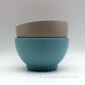 Glassa di colore di alta qualità Bowl ciotola stampata in ceramica